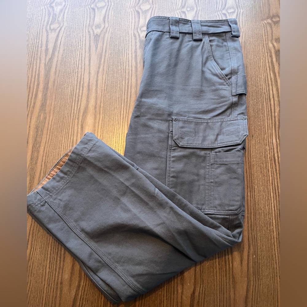 Duluth Trading Co Charcoal Cargo Pants size 42 New
